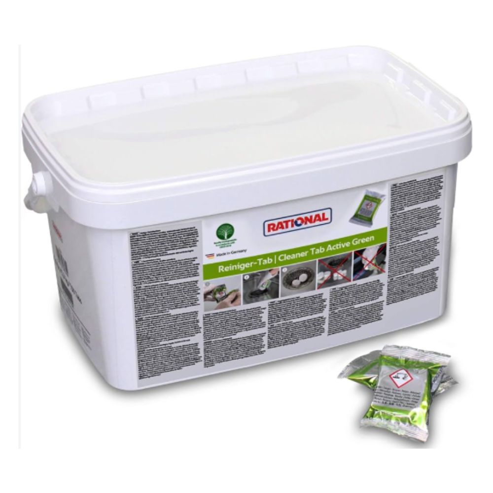 Confezine pastiglie detergenti active green professionale Rational - 150 pz